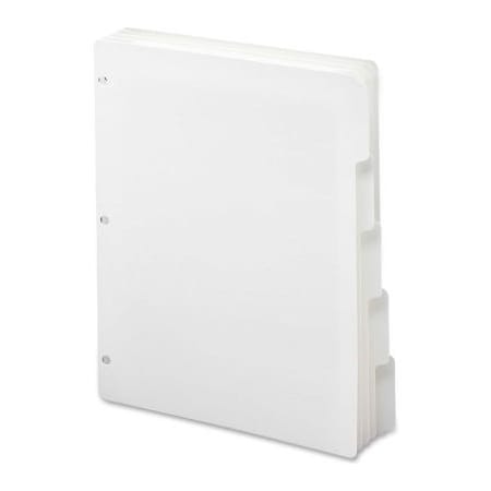 Smead Smead Three-Ring Binder Index Dividers, 8.5"W x 11"L, 5 Tabs, 4 Sets, White 89415